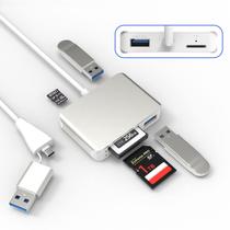 Adaptador de leitor de cartão Cateck 5 em 2 USB 3.0 XQD/SD/TF AmazonBasics