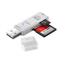 Adaptador De Leitor De Cartão SD USB 3.0 2 Em 1 TF Para PC Laptop Conversor De Cartão De Memória