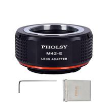 Adaptador de lente PHOLSY M42 42 42 mm para montagem Sony E