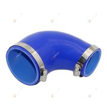 Adaptador De Mangueira De Silicone Redutor Azul 90 Graus Universal Resistente a Chamas Conector De