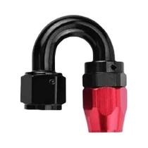 Adaptador de Mangueira Giratório de Alumínio - An4, An6 e An8 - Vermelho e Preto