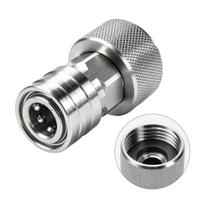 Adaptador de Mangueira SEPLY 3/4" para 1/4" de Conexão Rápida em Aço Inoxidável Adaptador de Mangueira SEPLY 3/4" para 1/4" de Conexão Rápida em Aço Inoxidável