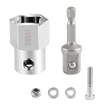 Adaptador de manivela em aço inoxidável para conectores de reboque e furadeira Adaptador de manivela em aço inoxidável para conectores de reboque e furadeira