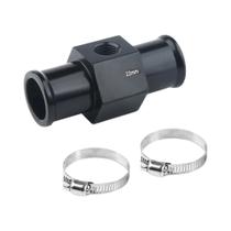 Adaptador De Medidor De Temperatura De Água Preto 1/8 NPT Para Mangueira, Junta De Radiador, Sensor