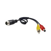 Adaptador De Monitor De Câmera Traseira Para Carro: Conector De Aviação De 4 Pinos (Macho/Fêmea)
