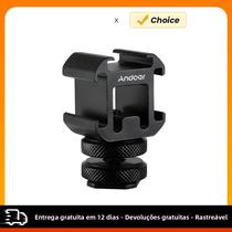 Adaptador De Montagem Cold Shoe Para Câmera DSLR, Luz De Vídeo LED, Microfone E Monitor Andoer 3