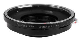 Adaptador de montagem de lente Fotodiox Pro IRIS Contax 645 para Nikon F