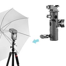 Adaptador De Montagem De Suporte De Guarda-chuva Giratório Ajustável Para Suporte De Luz De Estúdio