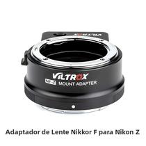 Adaptador De Montagem Para Câmera Nikon Z Full Frame Autofoco VILTROX NF-Z Lente NIKKOR F Para Z6 II