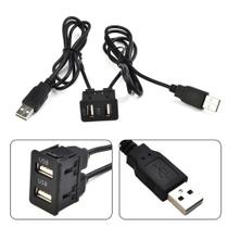 Adaptador De Painel USB Duplo De 100cm Para Carro Com Porta AUX USB Para Toyota Mitsubishi Barco Adaptador De Painel USB Duplo De 100cm Para Carro Com Porta AUX USB Para Toyota Mitsubishi Barco