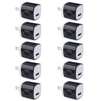 Adaptador de parede Uorme 1A 5V, carregador de porta única, alimentação USB, pacote com 10
