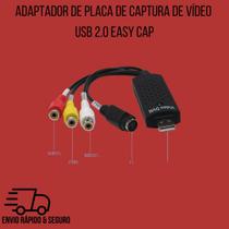 Adaptador de Placa de Captura de Vídeo USB 2.0 Easy Cap