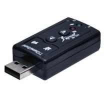 Adaptador de Placa de Som Knup 7.1 Canais USB 2.0 para PCs e Notebooks