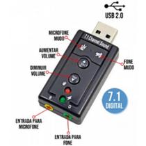 Adaptador de placa de som usb 7.1 digital LT-SK003