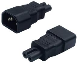 Adaptador de plugue AAOTOKK C7 a C14 PVC Plástico 10A-125V/2,5A-250V Adaptador de plugue AAOTOKK C7 a C14 PVC Plástico 10A-125V/2,5A-250V