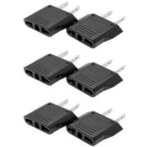 Adaptador de plugue ALINNA US para UE/AU/CN Tensão universal 6A preto