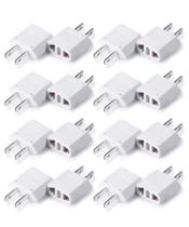 Adaptador de plugue Bates Choice, adaptador de plugue europeu para EUA, pacote com 20