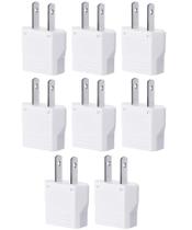Adaptador de plugue Bates Choice da Europa para os EUA, pacote com 8