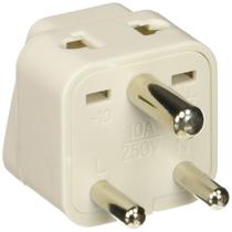 Adaptador de plugue Citze BA-10-3P aterrado universal tipo D, pacote com 3 Adaptador de plugue Citze BA-10-3P aterrado universal tipo D, pacote com 3