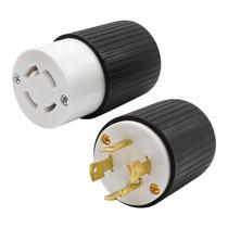 Adaptador de plugue de bloqueio Saihisday NEMA L14-30R e L14-30P 30A