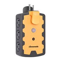 Adaptador de plugue de cabo de extensão DEWENWILS 6-Outlet Splitter 15A