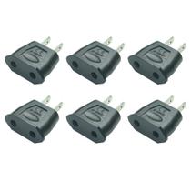 Adaptador de plugue de soquete Europa, carregador de viagem da UE para os EUA, 6 unidades Adaptador de plugue de soquete Europa, carregador de viagem da UE para os EUA, 6 unidades