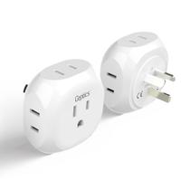 Adaptador de Plugue de Viagem Ceptics para Austrália, Nova Zelândia e China