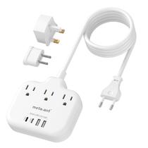 Adaptador de plugue de viagem meta-ant da Europa dos EUA para o Reino Unido da UE Adaptador de plugue de viagem meta-ant da Europa dos EUA para o Reino Unido da UE