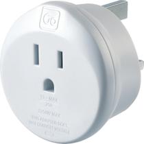Adaptador de plugue Go Travel dos EUA para o Reino Unido Tipo A, Tipo B para Tipo G