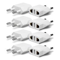 Adaptador de plugue Unidapt dos EUA para a Europa Tipo C 110V a 220V, pacote com 8