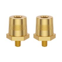 Adaptador De Pólo De Bateria De Latão Conector De Terminal Positivo E Negativo Rosca M6 1 Par