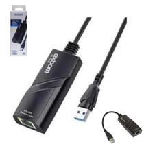 Adaptador de Rede Conversor Ethernet Gigabyte USB 3.0 RJ45 1000 MBs Adaptador de Rede Conversor Ethernet Gigabyte USB 3.0 RJ45 1000 MBs