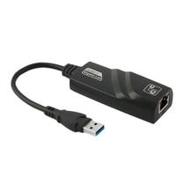 Adaptador De Rede Multilaser USB 3.0 (M) X RJ45 (F) GIGABIT PRETO