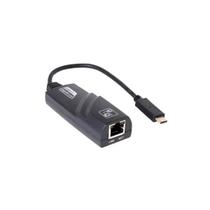 Adaptador de Rede Multilaser WI423 USB Tipo-C (m) x RJ45 (f) 10/100/1000 Gigabit - Preto