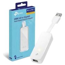 Adaptador de Rede TPLink Lan RJ45 para USB, Ethernet Gigabit, USB 3.0, Branco UE300