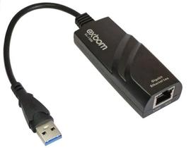 Adaptador de Rede USB - RJ45 - Gigabit - REF: UL-1200 - Exbom