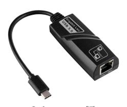 Adaptador de rede USB Tipo-C p/ RJ45
