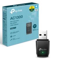 Adaptador de Rede USB TP Link Archer T3U AC1300 Mini Wireless MUMIMO AC1300 Adaptador de Rede USB TP Link Archer T3U AC1300 Mini Wireless MUMIMO AC1300