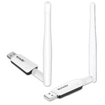 Adaptador de Rede Wi-Fi Tenda Branco com Antena U1 300Mbps