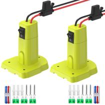 Adaptador de roda elétrica Azocek compatível com bateria Ryobi 18V