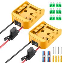 Adaptador de roda elétrica Kzreect para bateria Dewalt 20V, pacote com 2