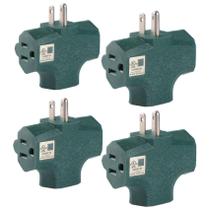 Adaptador de saída GFQHF, plugue de 3 vias, listado pela UL, para uso externo e pesado