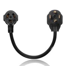 Adaptador de secador S7 de 4 pinos a 3 pinos NEMA 14-30P macho para 10-30R Adaptador de secador S7 de 4 pinos a 3 pinos NEMA 14-30P macho para 10-30R