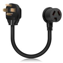 Adaptador de secador WELLUCK de 3 pinos a 4 pinos 30A 250V 1,5 pés Adaptador de secador WELLUCK de 3 pinos a 4 pinos 30A 250V 1,5 pés