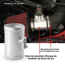Adaptador De Sensor De Fluxo De Ar Massivo (MAF) De 3 Polegadas 76mm Para Nissan Honda Ford Montagem Adaptador De Sensor De Fluxo De Ar Massivo (MAF) De 3 Polegadas 76mm Para Nissan Honda Ford Montagem