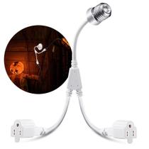 Adaptador de soquete de luz Feekoon E26/E27 125V 2 tomadas
