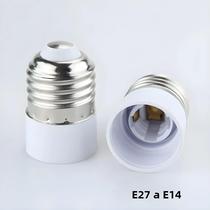Adaptador De Soquete E27 Para E14, Conversor De Material Ignífugo, Mudador De Base De Lâmpada Com