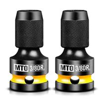 Adaptador de soquete MTO com unidade quadrada de 3/8 polegadas para Hex 2PCS de 1/4 de polegada