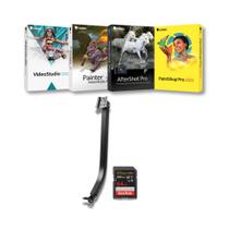 Adaptador de Suporte Amaran Verge com Montagem Quick-Lock para Luzes Verge e Verge Max (Preto) Pacote com Suite de Software e Cartão de Memória (3 Itens)