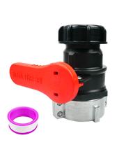 Adaptador de tanque, válvula de esfera, bolsa IBC de 75 mm com rosca grossa Adaptador de tanque, válvula de esfera, bolsa IBC de 75 mm com rosca grossa